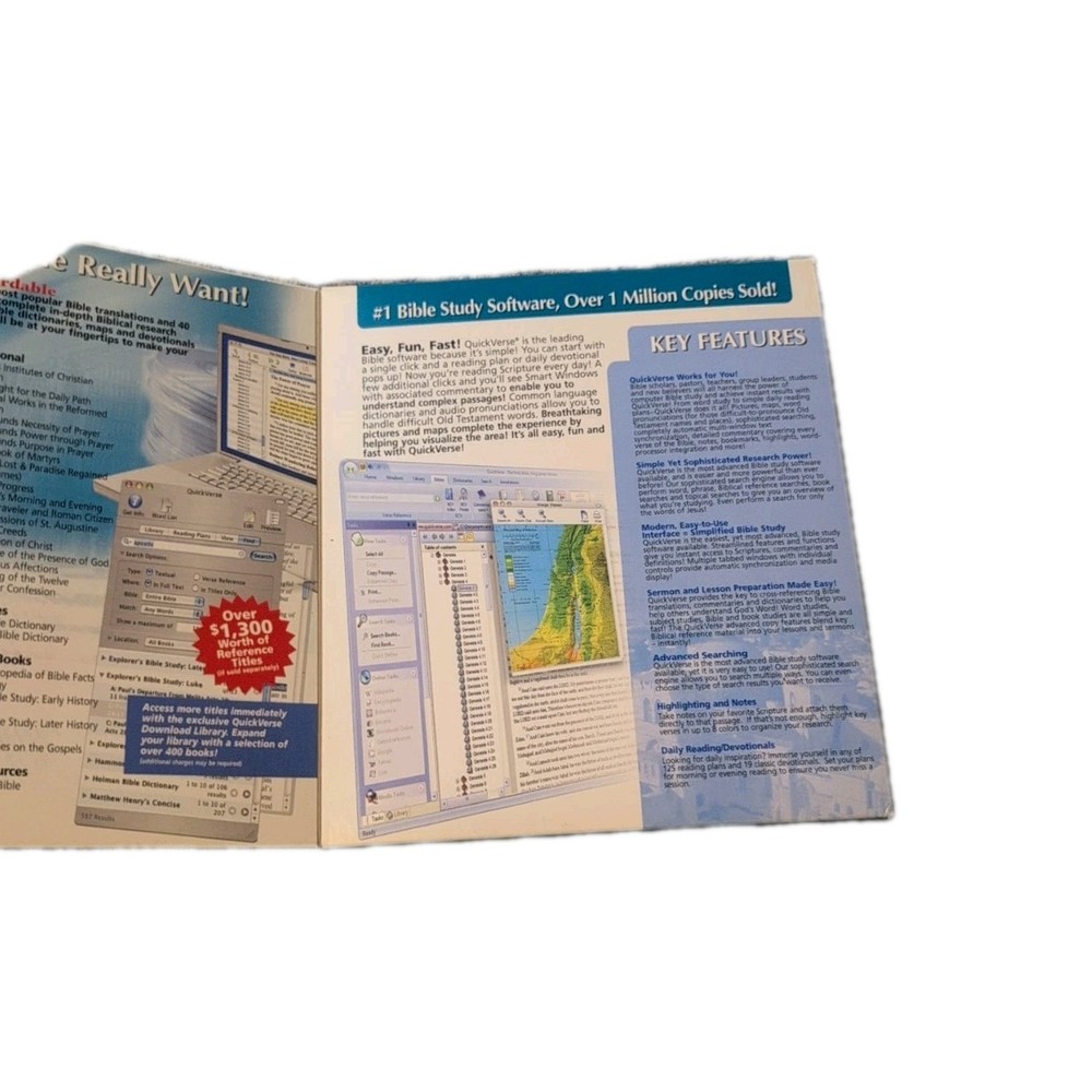 Quick Verse Bible Study Software 2007 NEW SEALED