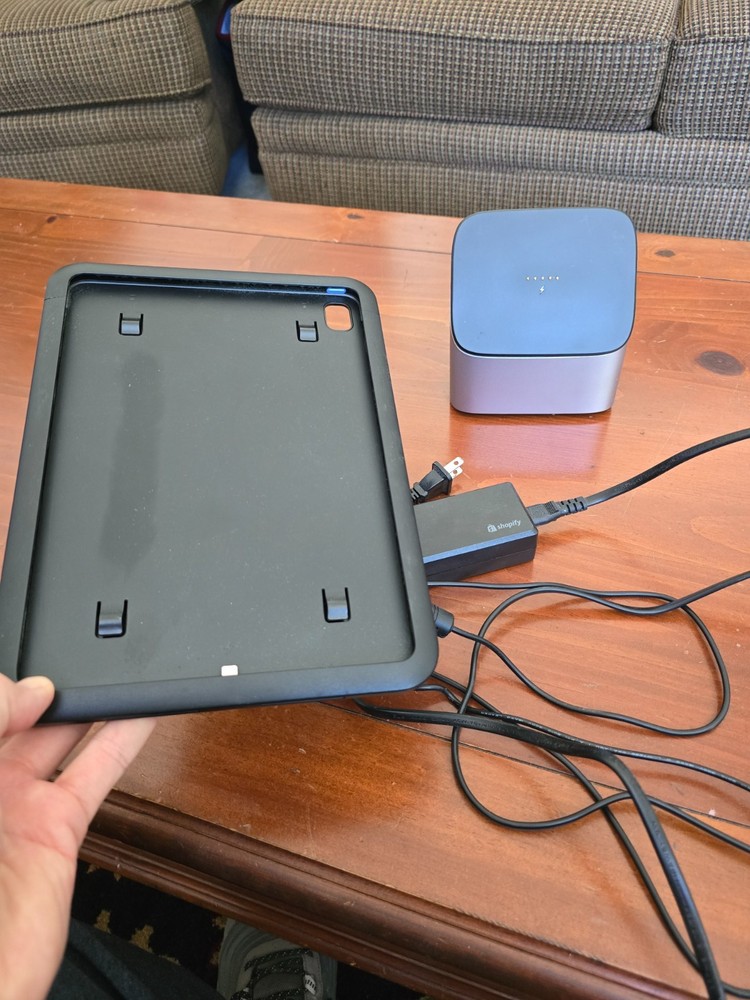 Shopify POS System Bundle (9.7 Ipad Stand case, stand, dock, tap & chip reader)