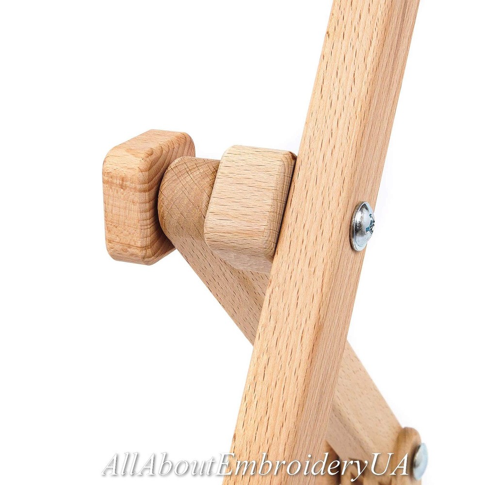 Needlework Table and Lap Hands-Free Stand with Adjustable Frame Made of Organic