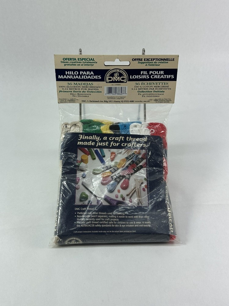 Vintage Creative World DMC 36 SKEINS Needlework Starter Craft Threads ————————A4
