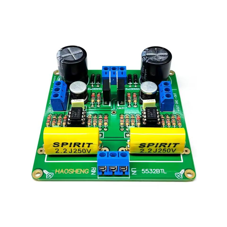 Pre-Inverting/Unbalanced to Balanced Output/RCA to XLR/BTL Board