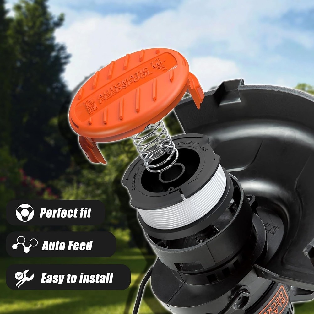 RISELION Weed Eater String Compatible with Black and Decker Eater, black
