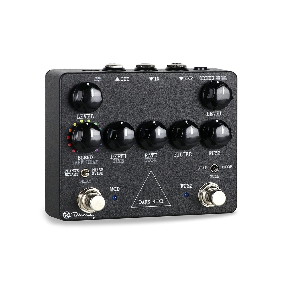 Keeley Dark Side Fuzz Mod Workstation Pedal, MXR 3 Pack Patch Cables Bundle