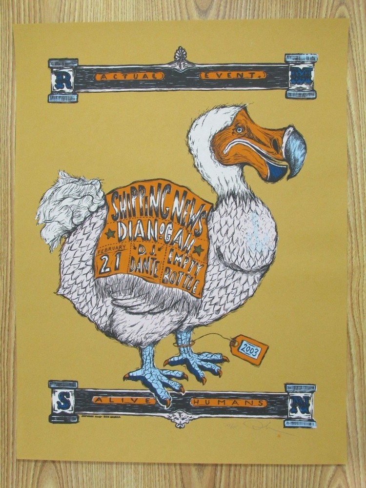 Alive Humans 2003 Signed Print 153/175. Dianogah D.J. Dante Empty Bottle