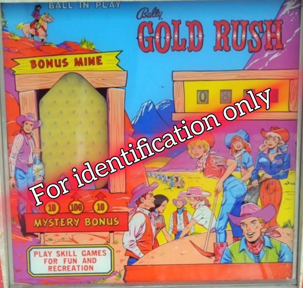 1966 Bally Gold Rush Pinball Machine Rubber Ring Kit