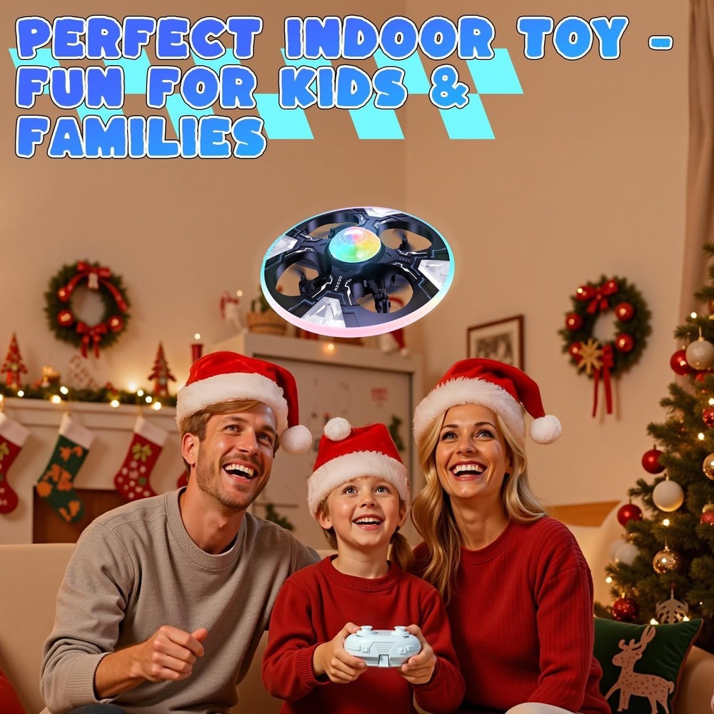 Interactive Mini Drone for Kids - Safe Remote Control with 14 Min Flight Time