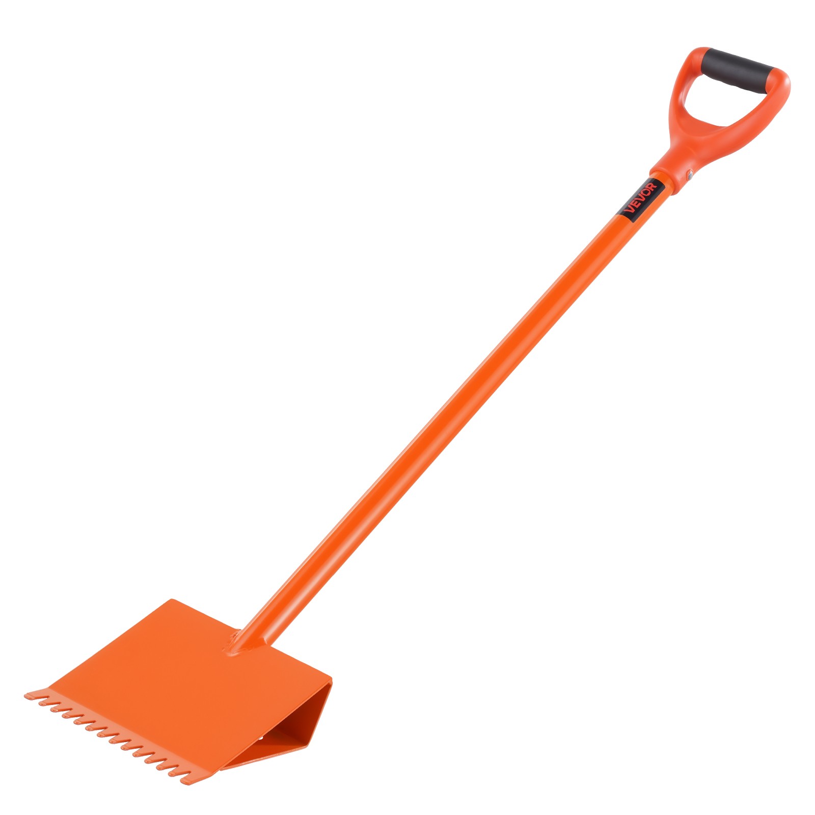 VEVOR Shingle Shovel 4 Pack D-Grip Handle Roof Ripper Steel Lightweight Orange