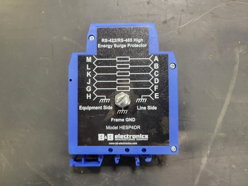 B&B Electronics HESP4DR Data Line Surge Suppressor DIN Rail Mounted – Safety