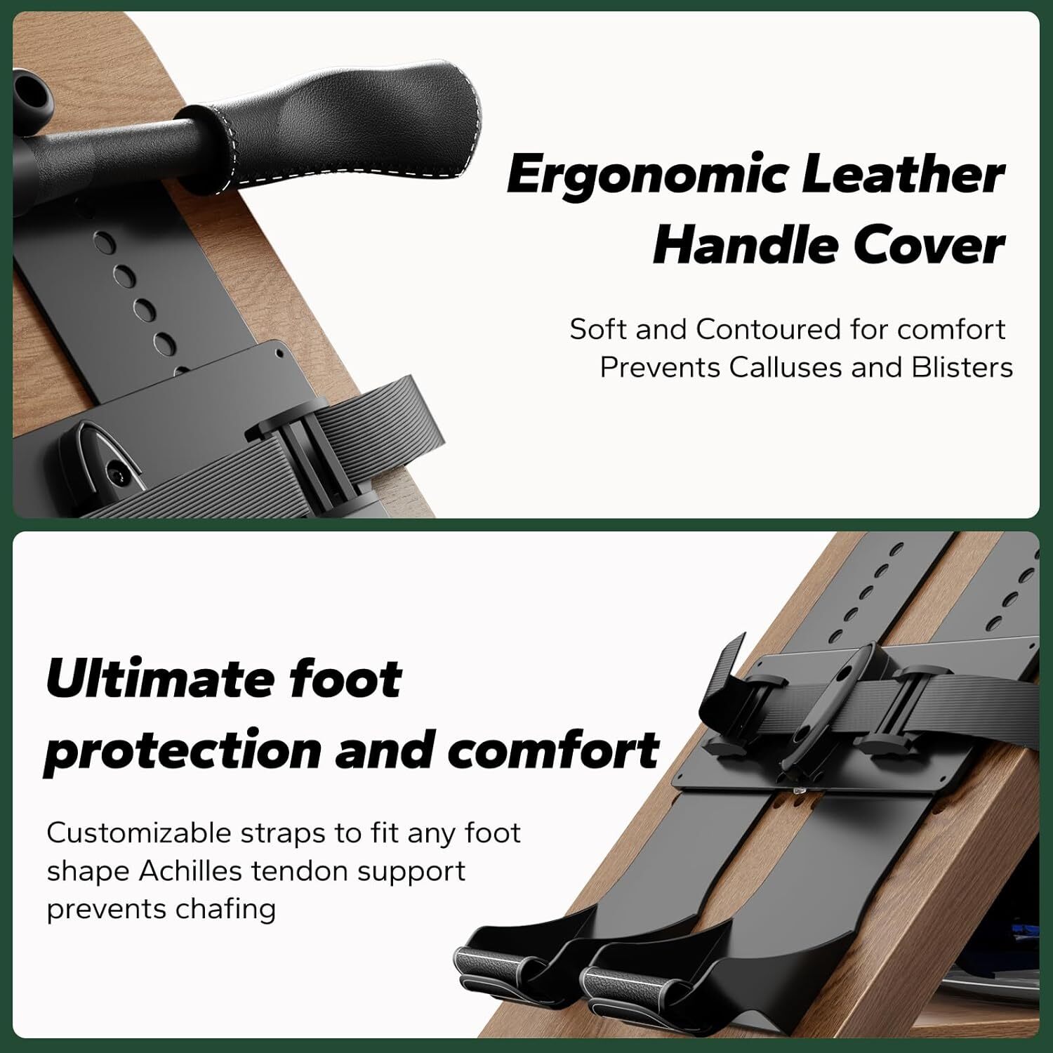 MERACH Oak Wood Water Rowing Machines for Home with 12 Enhanced Resistance Blade