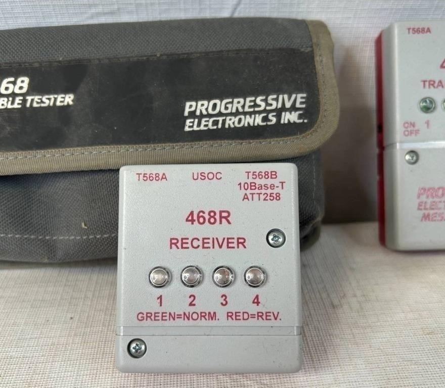 Progressive Electronics Model 468 Modular Cable Tester Kit 468T 468R Greenlee