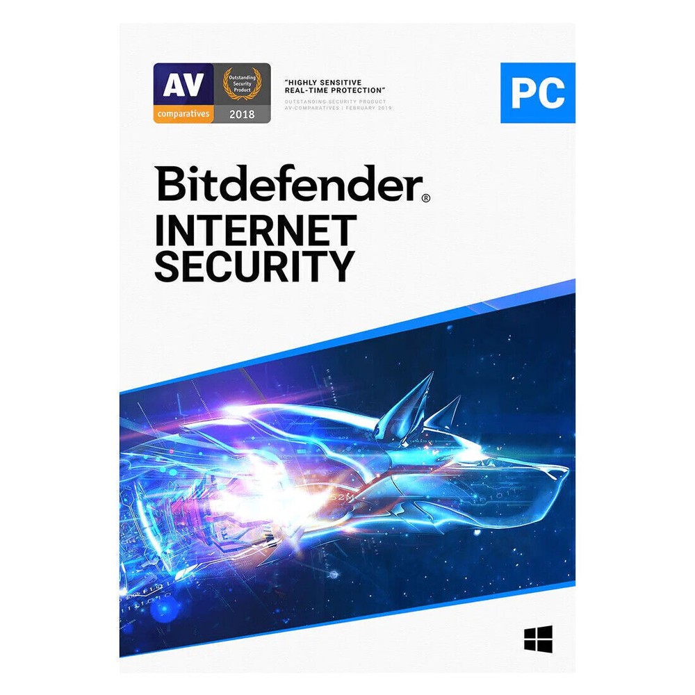 Bitdefender Internet Security  1 Year 5 WINDOWS Device Protection LATEST Version