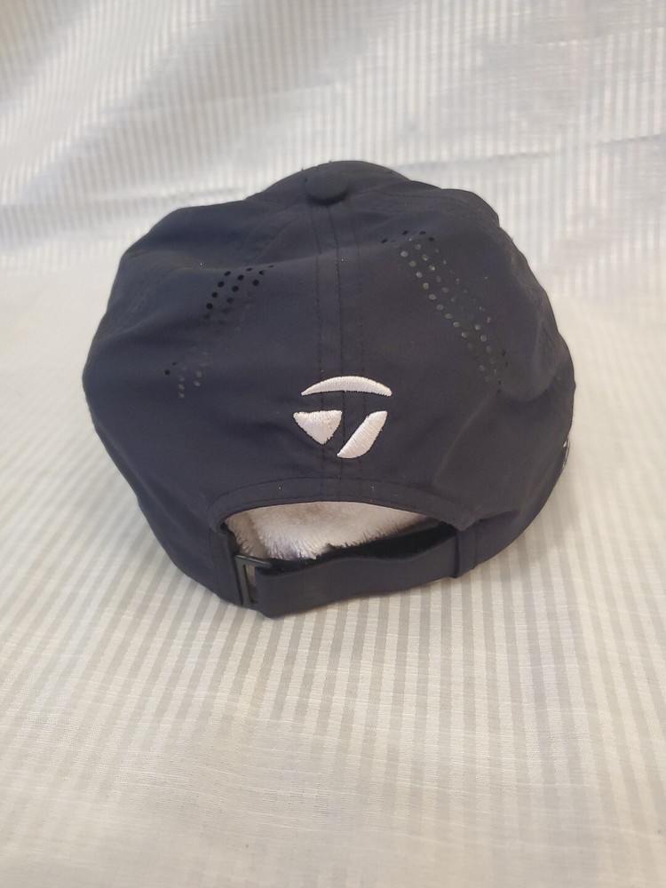 TaylorMade TP5 Black Vented Golf Hat Cap Adjustable