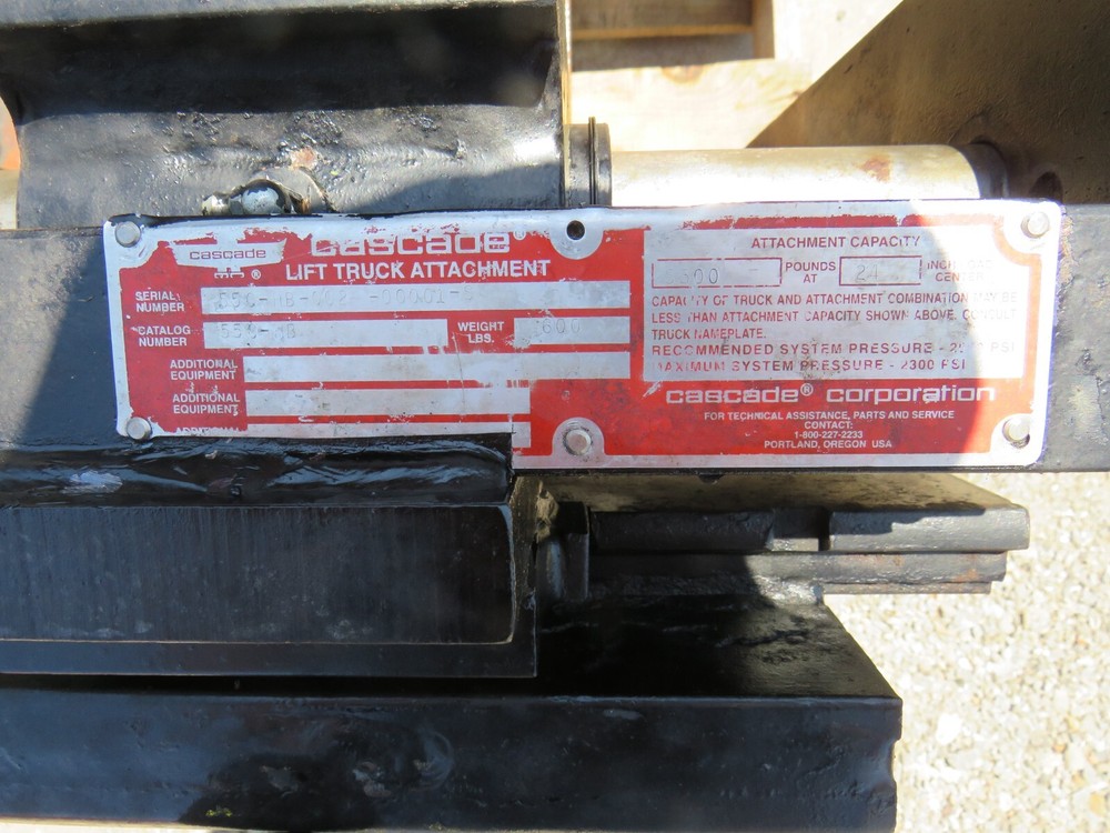 CASCADE iFORKS & FORK POSITIONER CARRIAGE SIDESHIFT