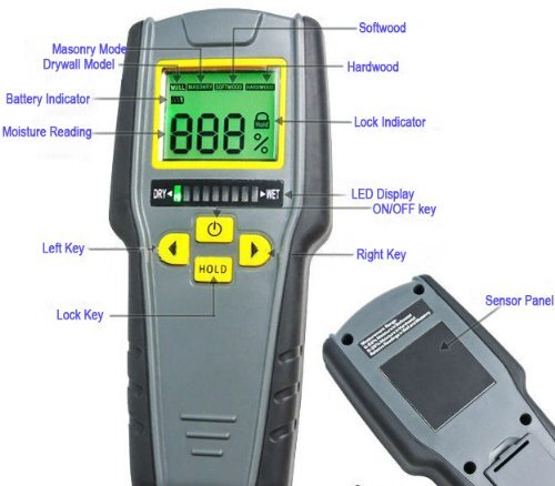 Digital Moisture Meter MMD7NP - Humidity Sensor- Pinless and Non-Invasive