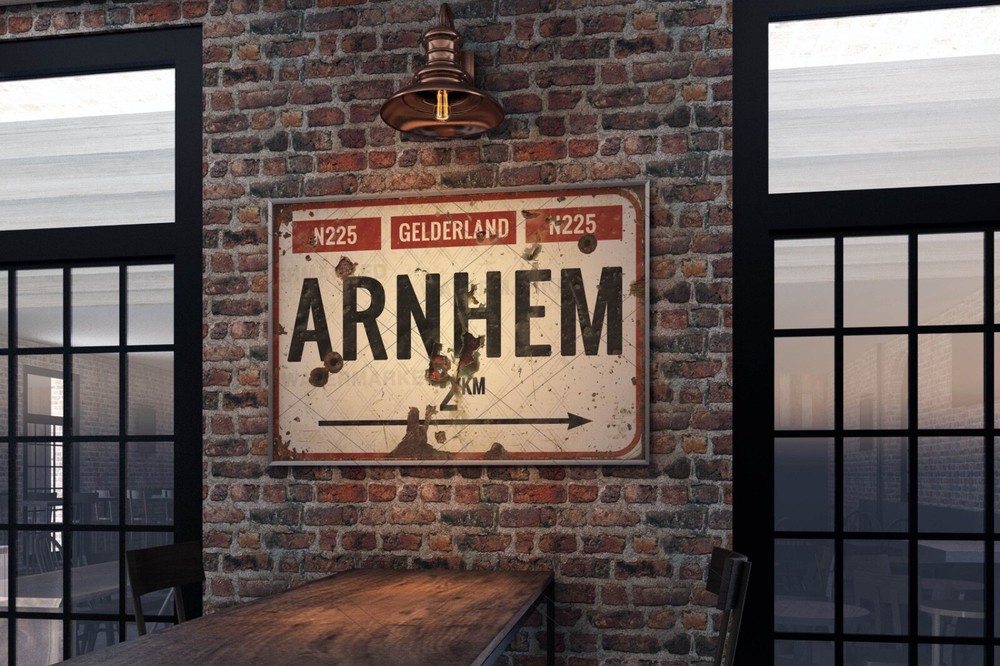 Vintage Style WW2 Arnhem British Paratrooper War Sign