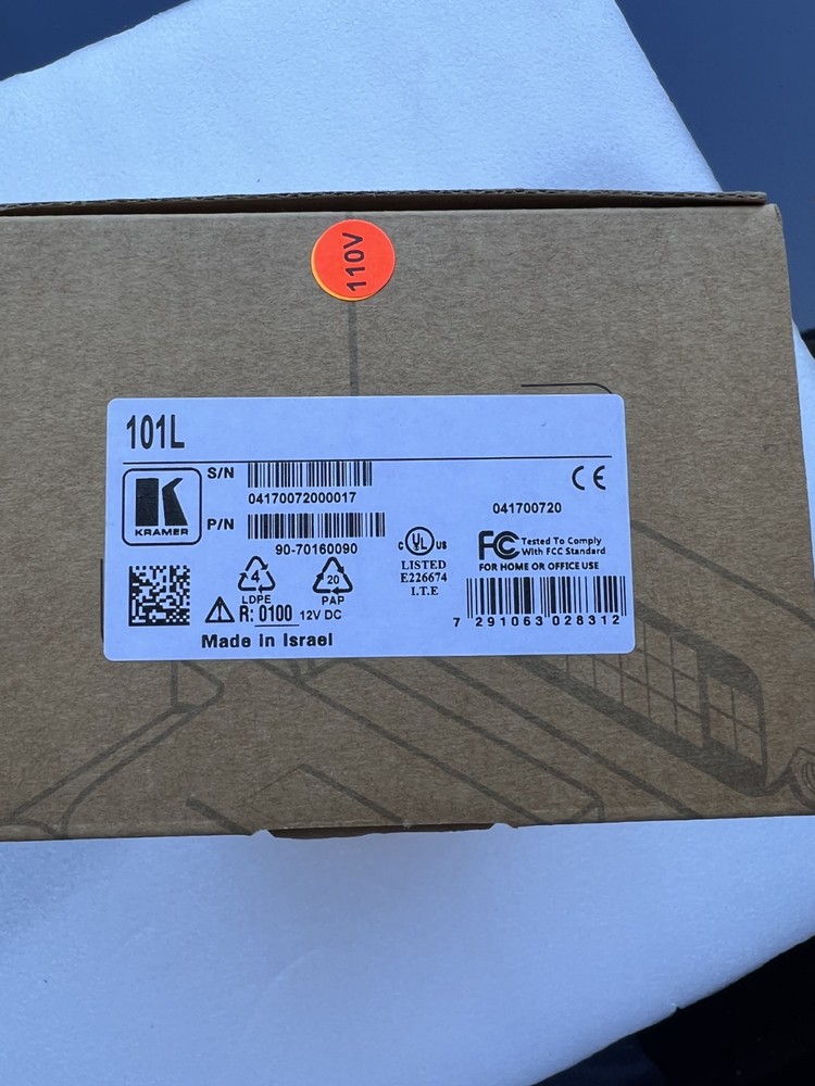 Kramer 101L Composite Video Line Amplifier NEW!