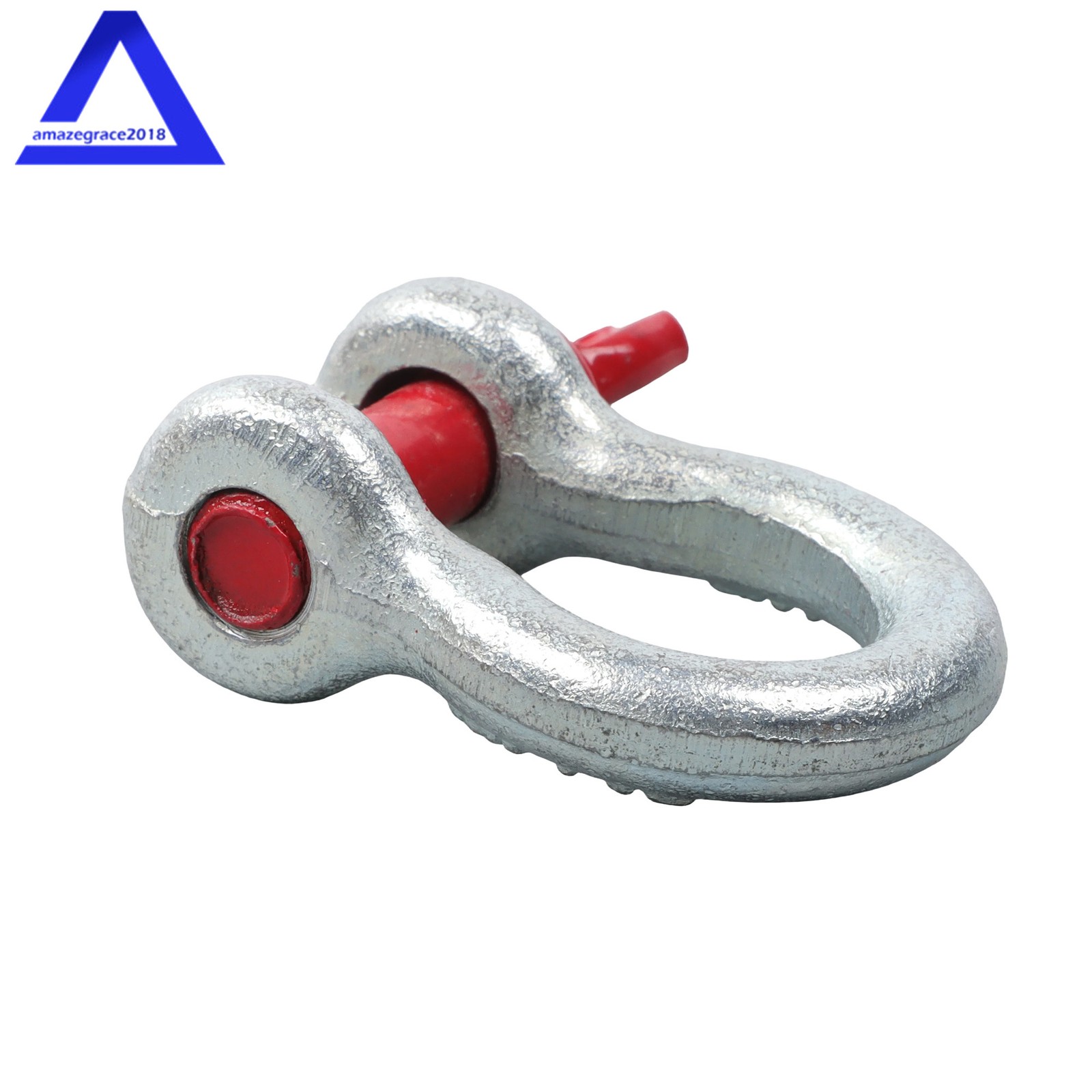 10 Pcs 3/8'' D Ring Anchor Shackles Galvanized Screw Pin Clevis Shackle WLL 1T