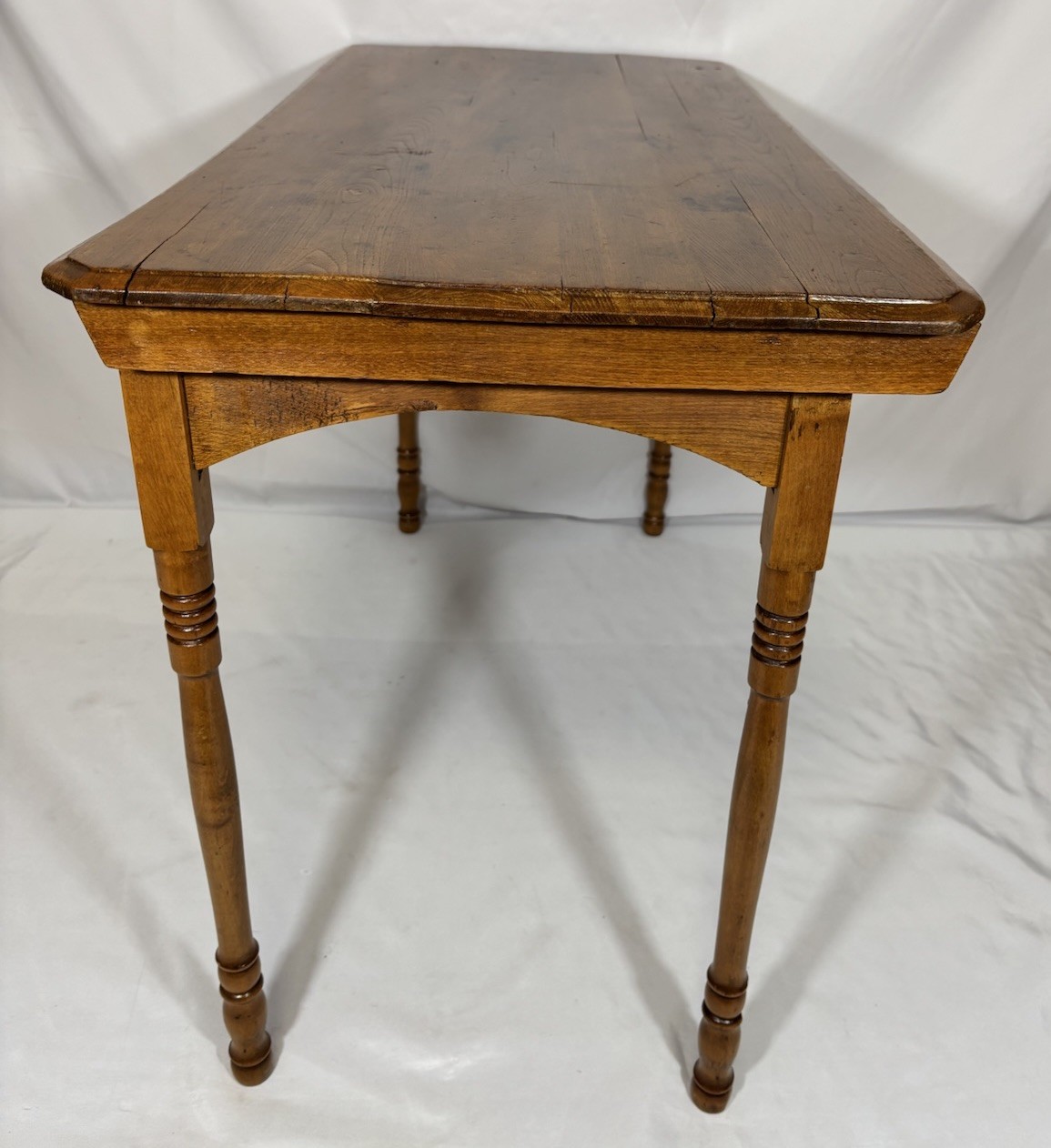 Antique Vintage Folding Wood Sewing Work Table w/ Ruler 35.75"x18" Child’s