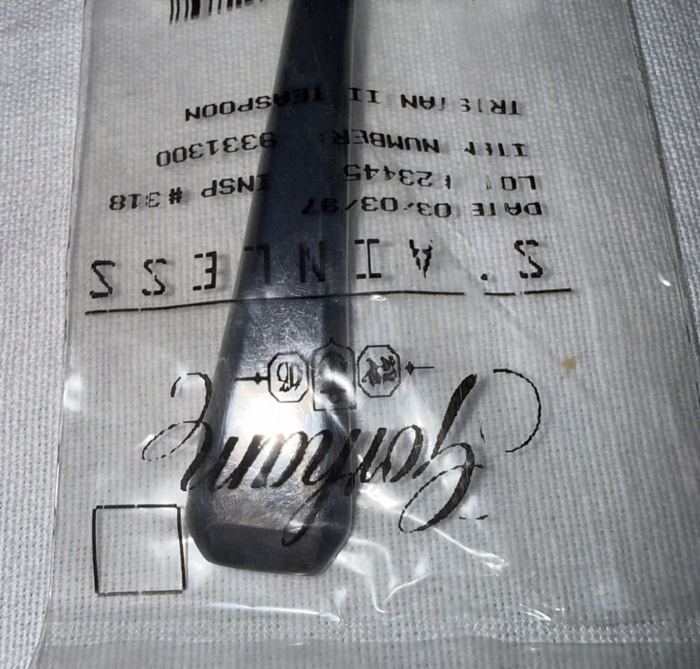 Gorham Silver Tristan II Teaspoon 9331300 New Flatware Silverware NIP