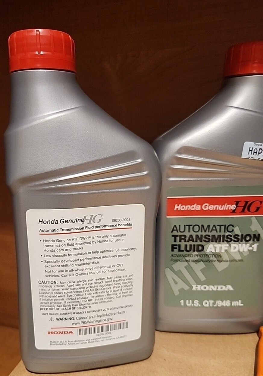 4 QTS ATF DW-1 Genuine OEM Honda Automatic Transmission Fluid ACURA SEALED NEW