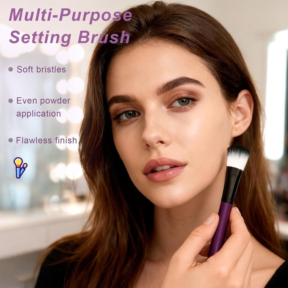 Professional Makeup Brush Set – Complete Face & Eye Makeup Brushes for Powder,