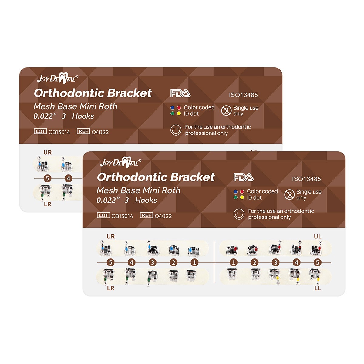 20pcs/pack Dental Orthodontic Brackets Braces Mesh Base Mini Roth 022 Hooks MIM