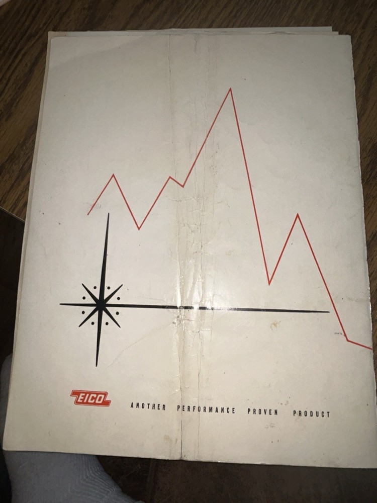 1959 EICO 710 GRID DIP METER Folder & Paperwork- Estate Piece, Read Below