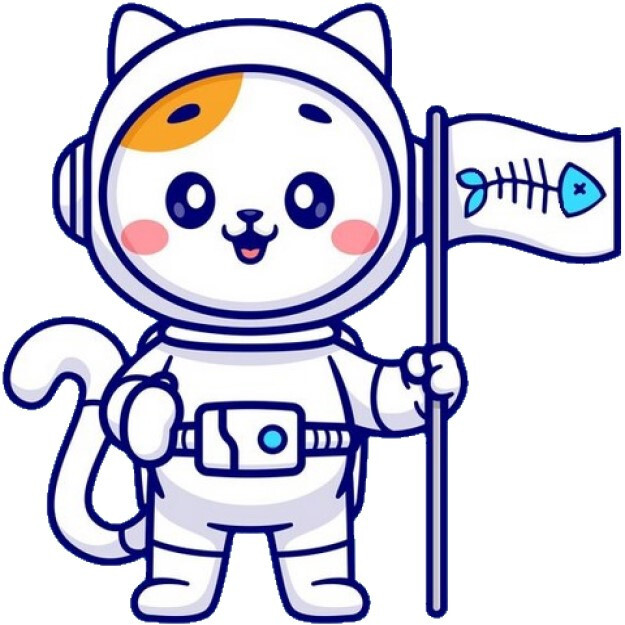 30 Custom Astronaut Kitty Cat Personalized Address Labels