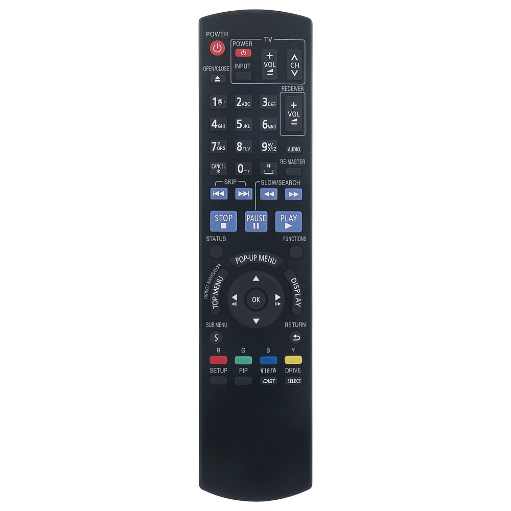 N2QAYB000378 Replace Remote for Panasonic Blu-ray Player DMP-BD60 DMP-BD605