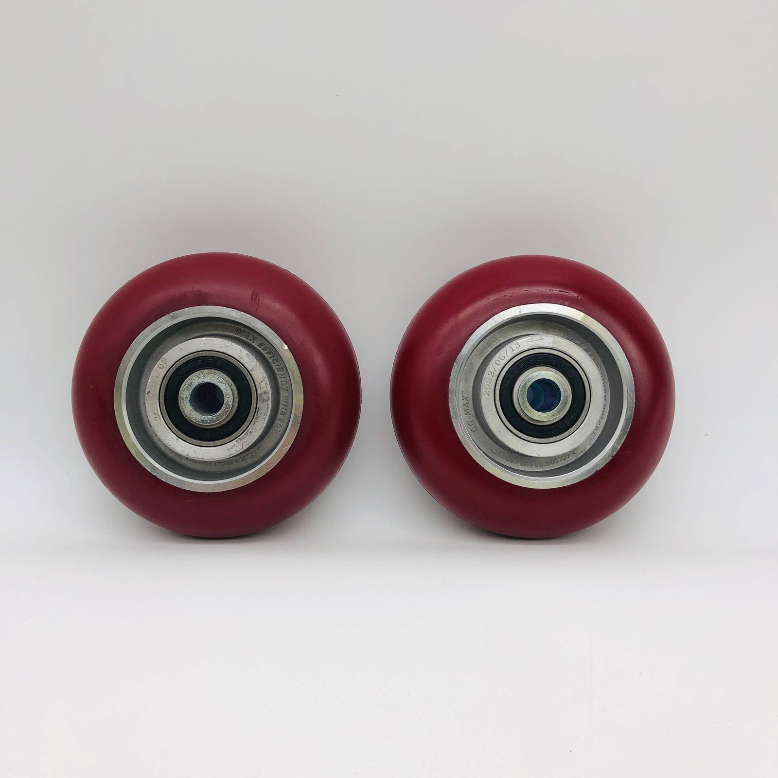 2pk Colson CG-Max Caster Wheel 5 x 2 Polyurethane On Aluminum Maroon 1000lb Capa