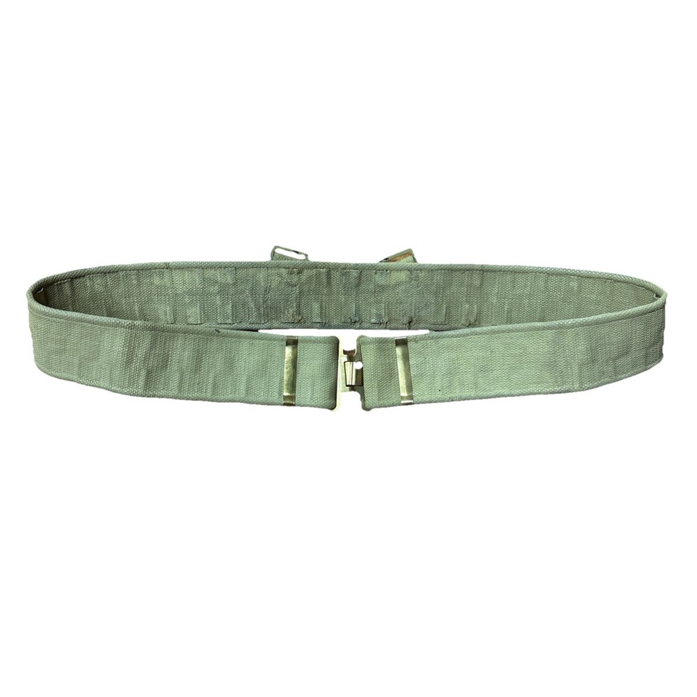 Canadian WW2 Pattern 37 Webbing Combat Belt Blancoed Khaki