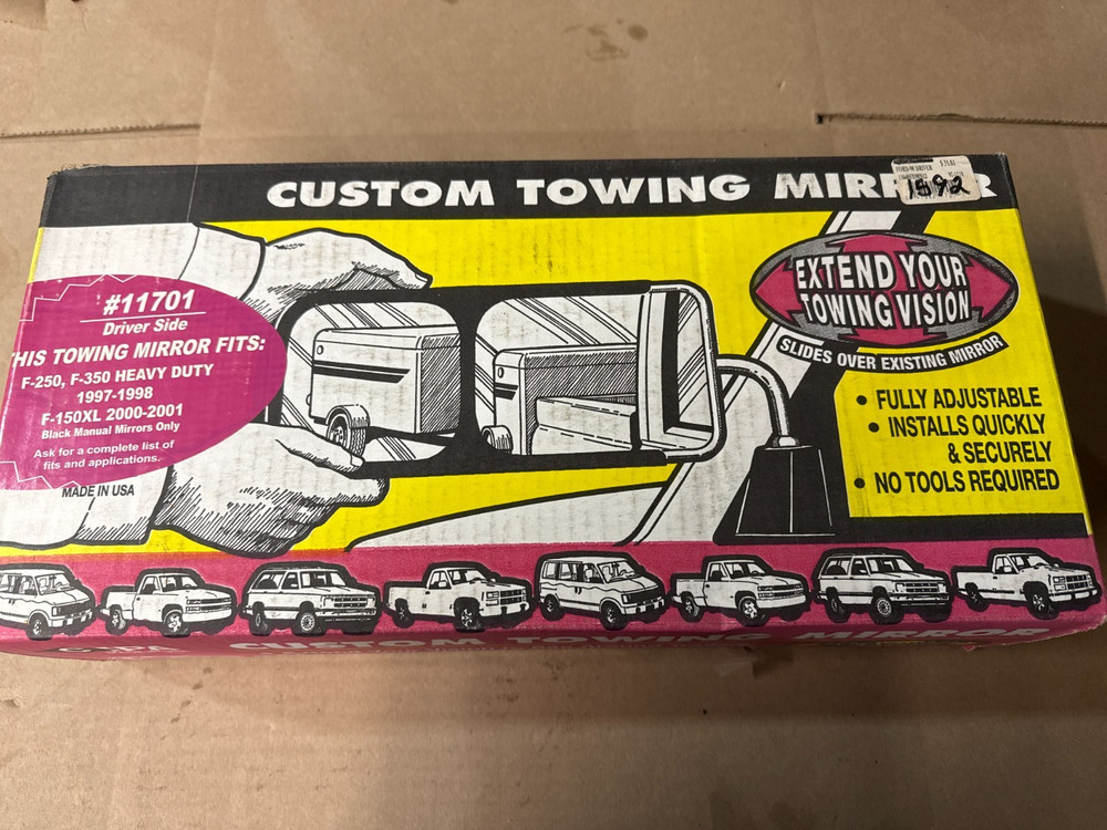 New CIPA Custom Towing Mirror # 11701 Drivers Side