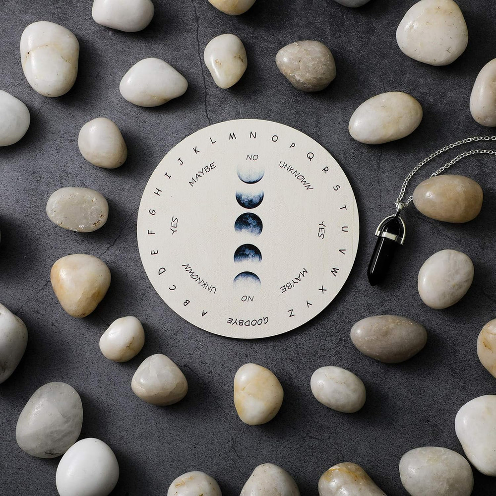 Pendulum Board for Divination Moon Phase Pendulum Board Dowsing Divination Metap