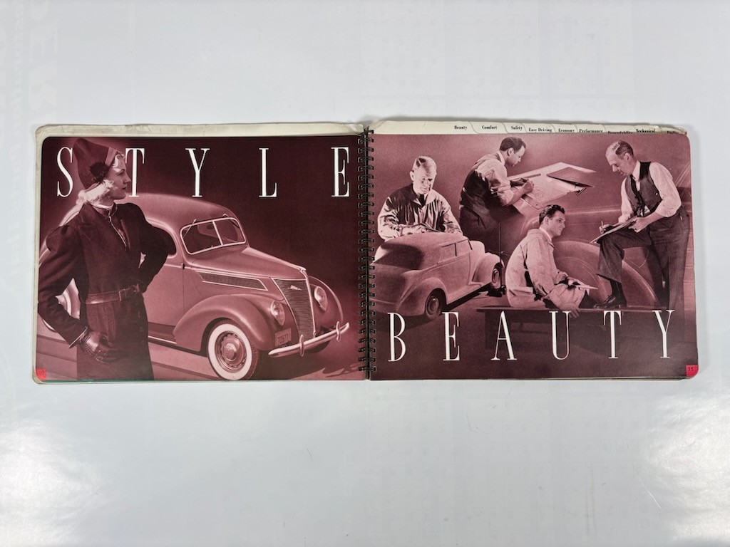1937 Ford Car Dealership Display Album Book: How To Choose Your Next Automobile