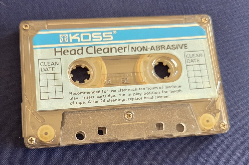 Koss Cassette Deck Head Cleaner Buff Strip Cleaning System