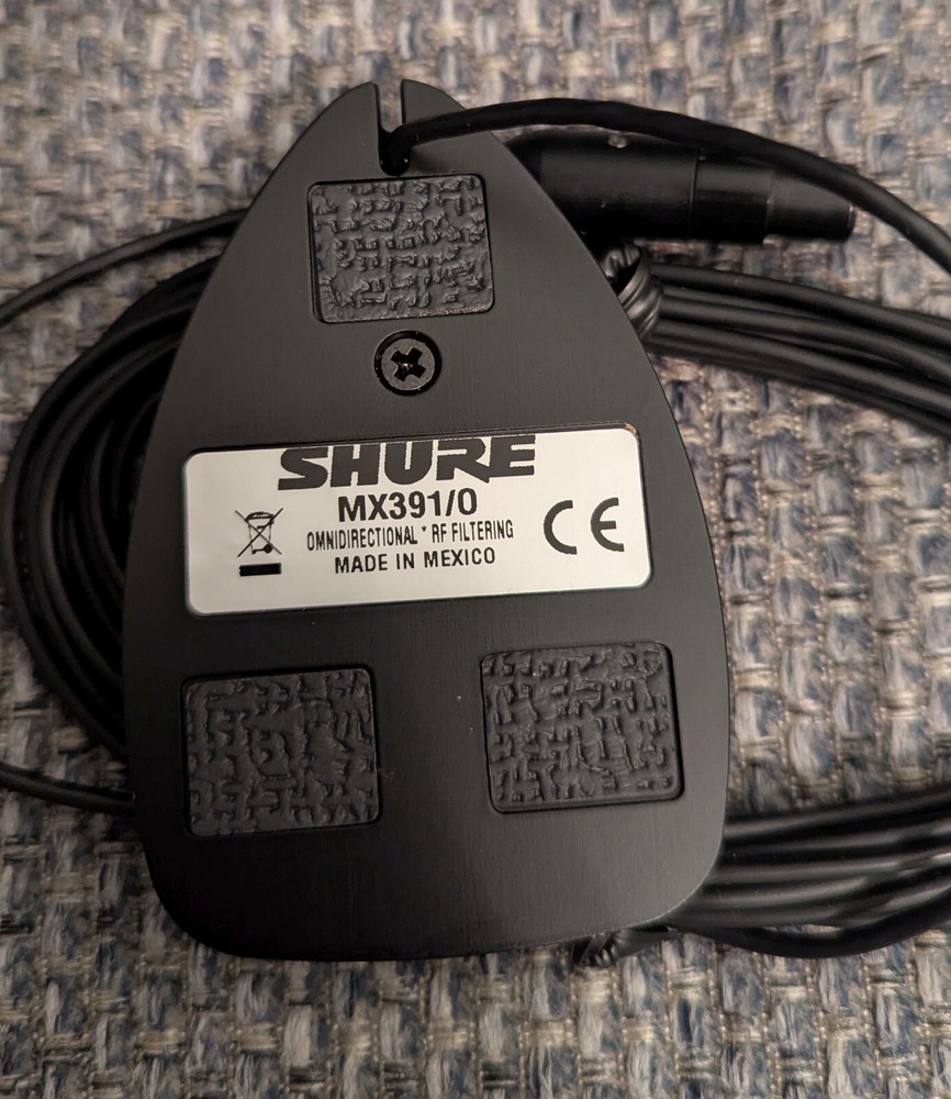 Shure MX391/0 Omnidirectional RF Filtering Microphone