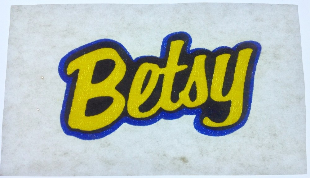 Original Vintage Betsy Mini Iron On Transfer