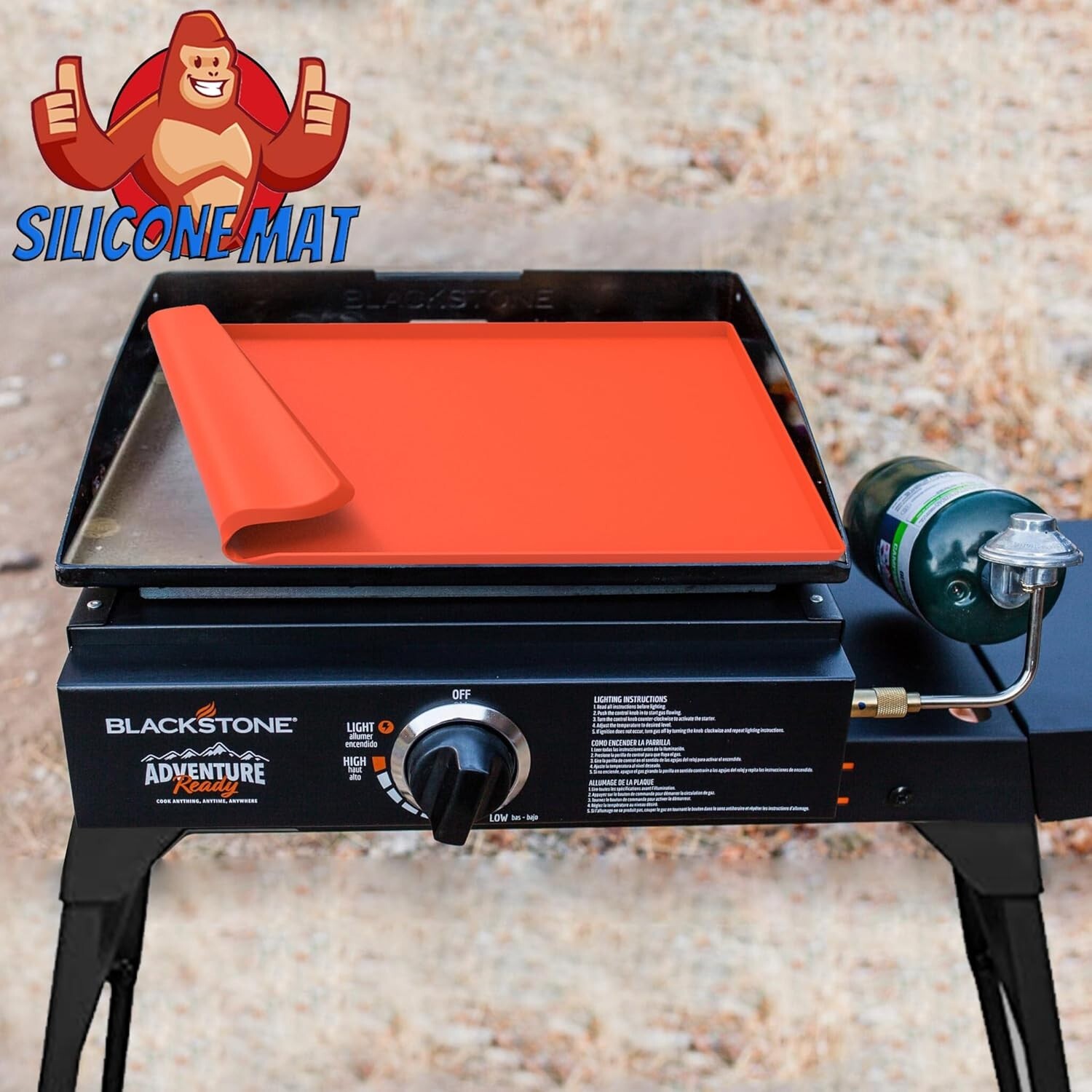 Griddle Cover, 17 Inch Silicone Griddle Mat Grill Covers for Blackstone