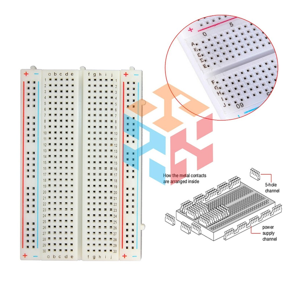 2X Mini 400 Points Prototype PCB Solderless Breadboard Protoboard