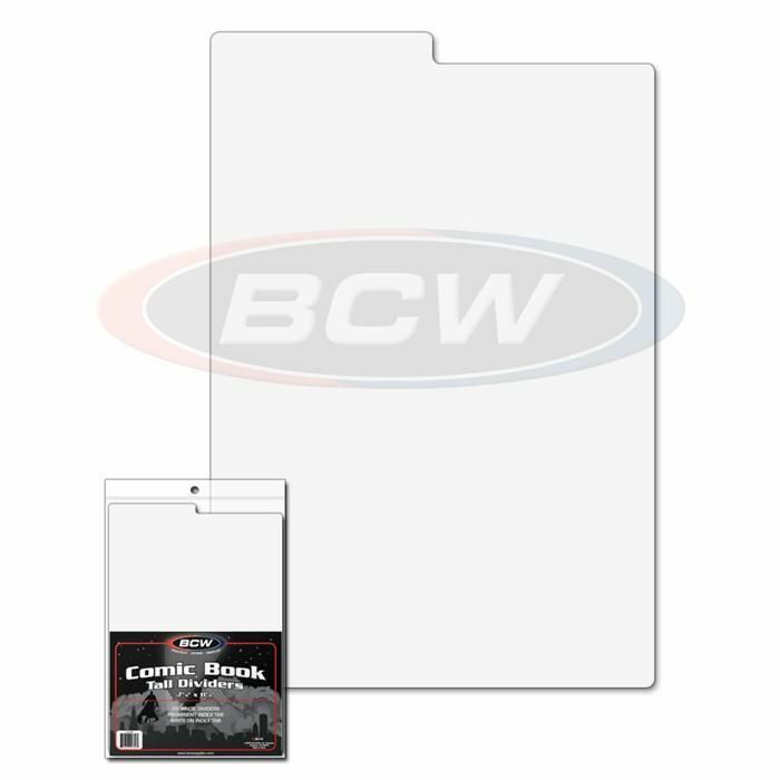 BCW Comic Book Tall / Indexing / Regular DIVIDERS Write-on High Quality