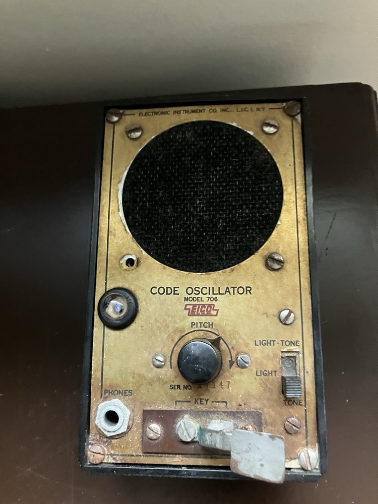 Vintage NY EICO Model 706 Solid State Morse Code Oscillator *Ham Radio WORKS