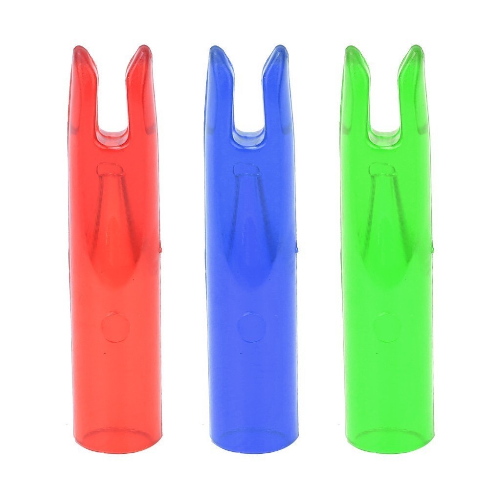 50Pcs Portable Plastic Bow Nock Insert Tail Archery Accessory for 6mm