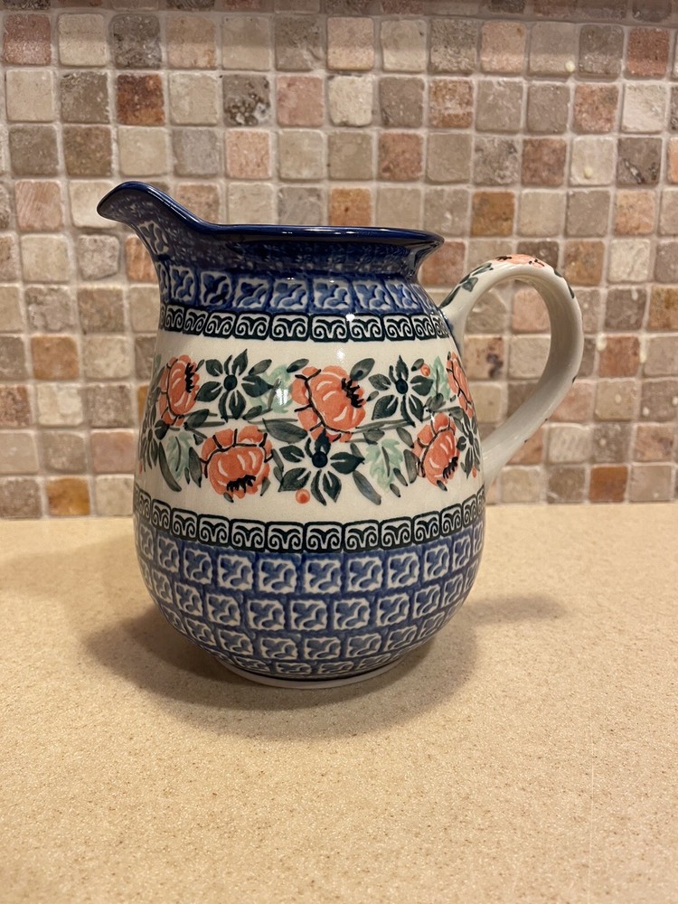 POLISH POTTERY SMALL PITCHER