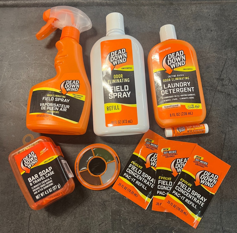 DEAD DOWN WIND Trophy Hunter Scent Eliminator, 10 Piece Kit