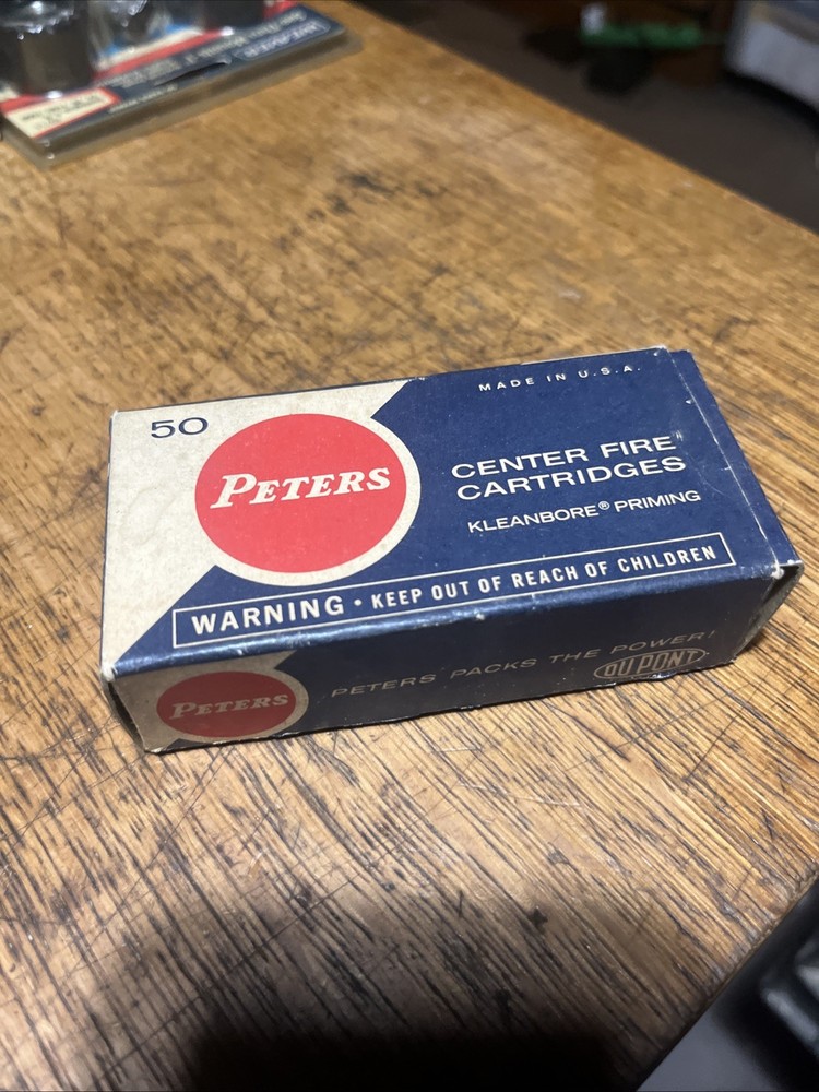 Peter's 25 Auto Empty Box With Insert Vintage Ammo Box