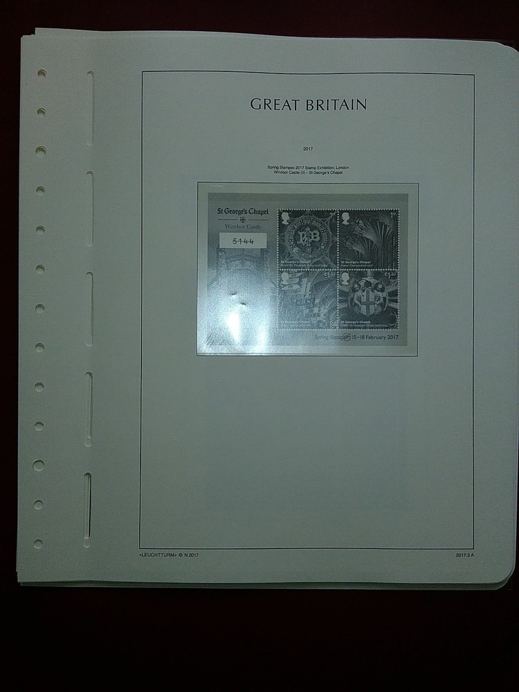 LIGHTHOUSE Commemorative Hingeless album pages Great Britain 2017 Used R2017