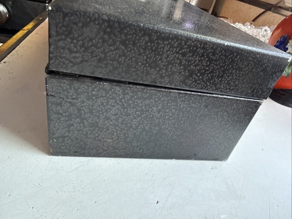Vintage Tool Box Metal With Key