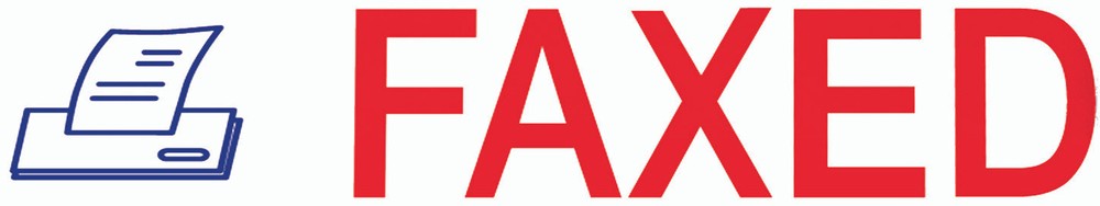 Trodat "FAXED" Self Inking Rubber Stamp