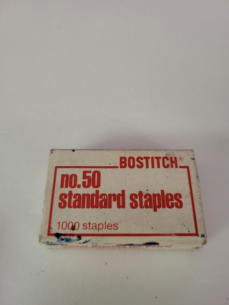 Bostitch No 50 Staples Open Box
