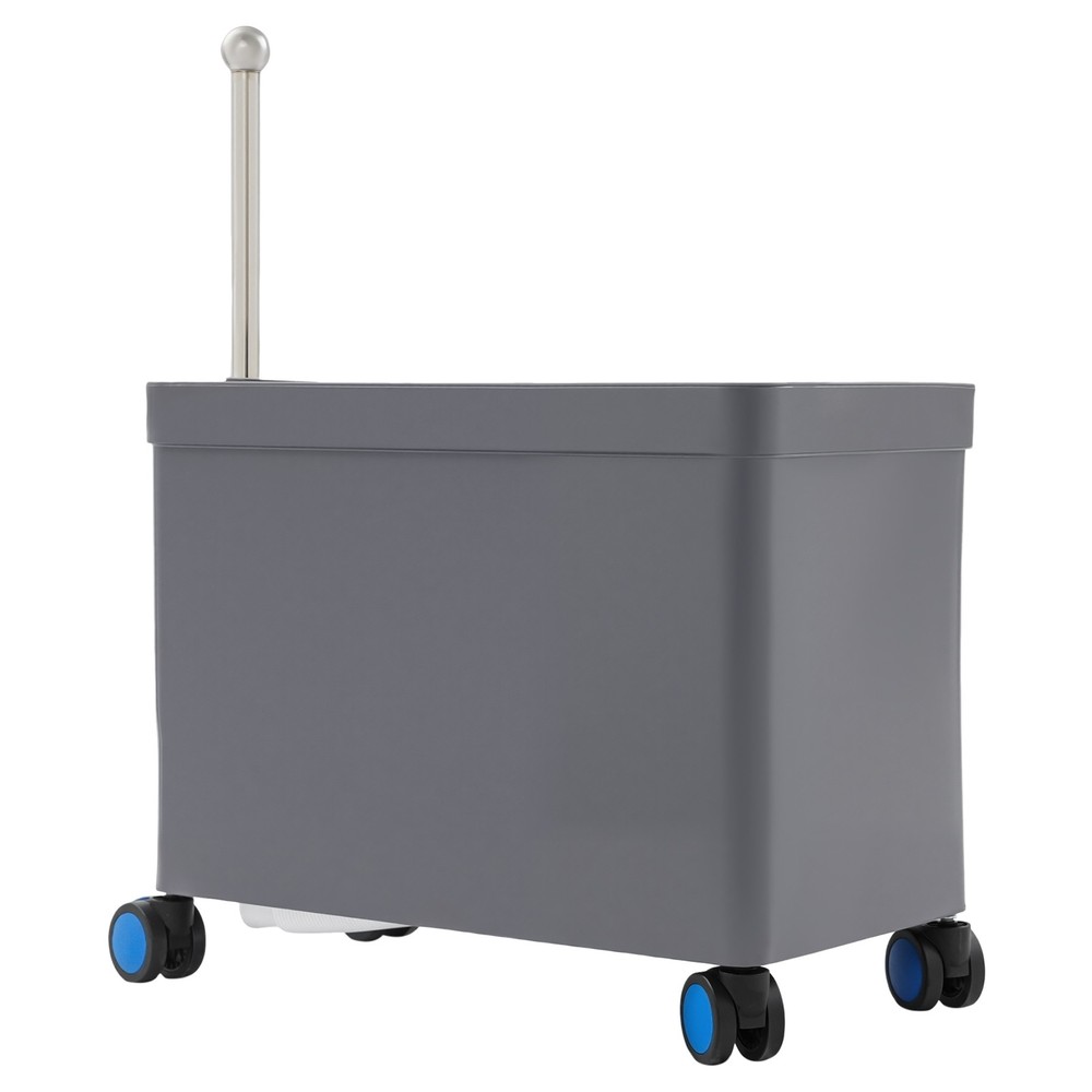 Floor Mop Sink with Wheels Multi-Functional Retractable Handrail for Bathroom